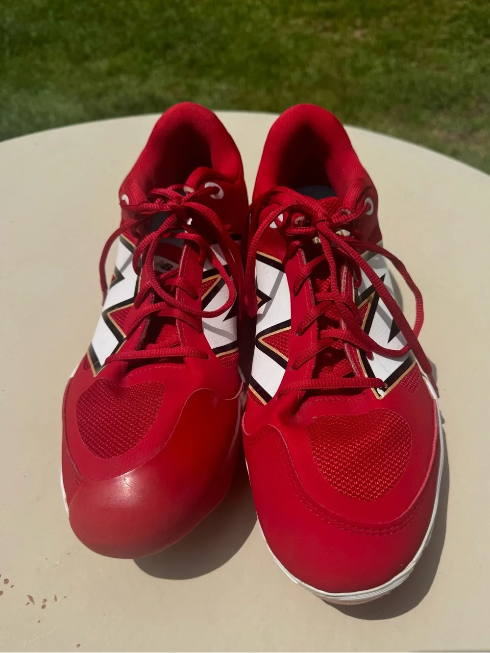 New Balance Fresh Foam Metal Baseball Cleats Red/White Men’s Size 12